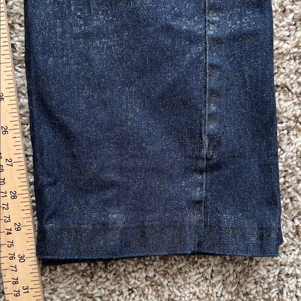ABS by Allen Jeans Clean Front Dark Wash with Black Shiny Speckles in Size 12 - Picture 11 of 15